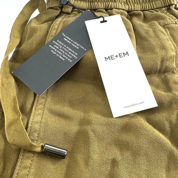 ME+EM Women's Deep Golden Olive Fluid Viscose Pant Size 2 - Picture 5 of 9